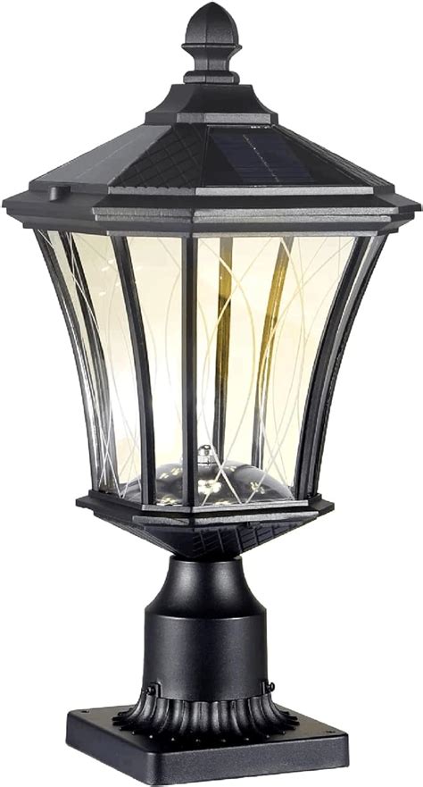 Amazon.com: SCNYCUL Solar Post Lights Dusk to .